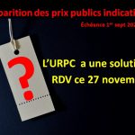 Disparition des prix publics indicatifs