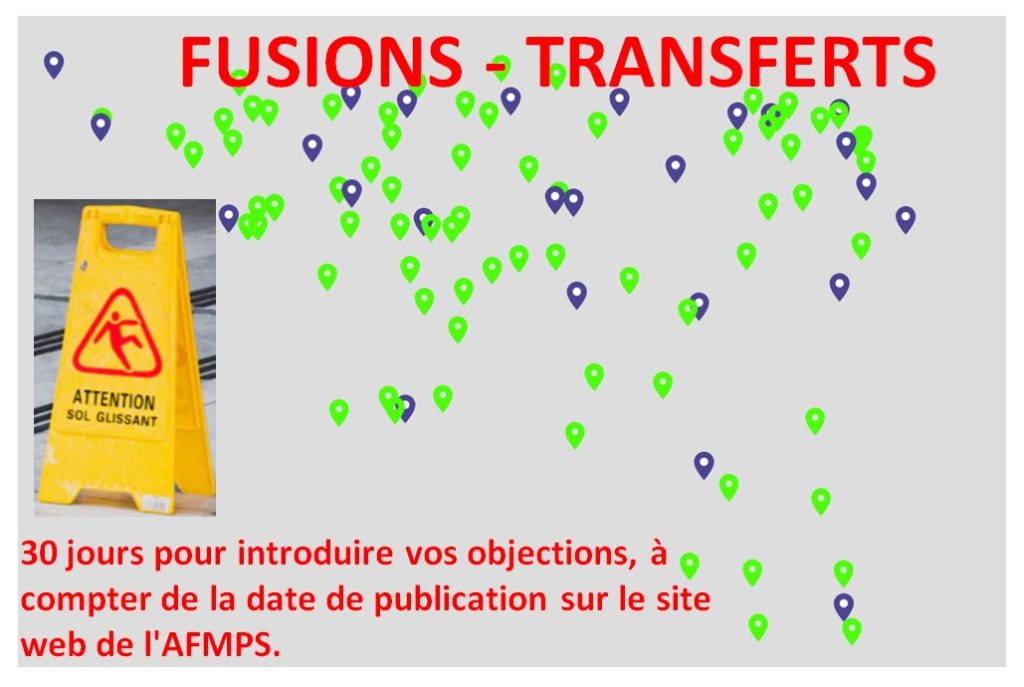 FUSIONS-TRANSFERTS ICI FERMETURES TEMPORAIRES d’officines